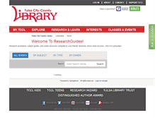 Tablet Screenshot of guides.tulsalibrary.org